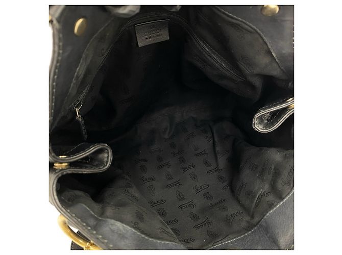 GUCCI Sukey Guccissima Leder Tote Bag Schwarz - Ansicht 9