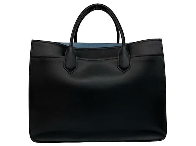 Borsa a tracolla Prada in vitello nero - vista 3
