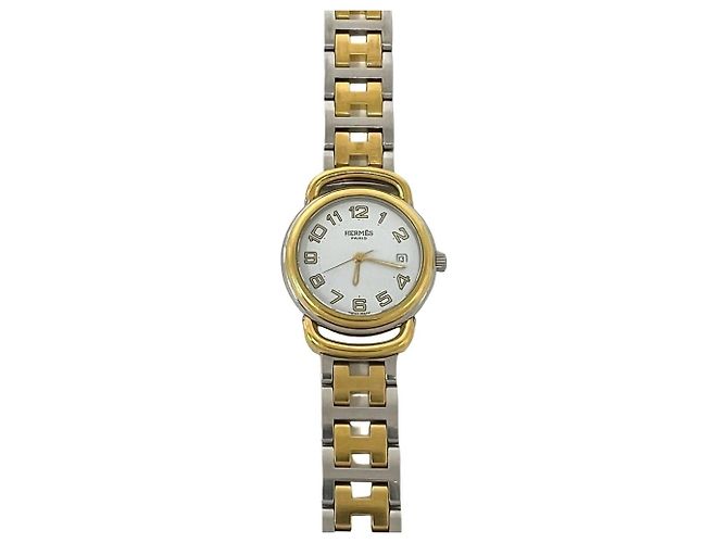 Hermès Hermes Pullman vergoldete Quartz Armbanduhr - Ansicht 5