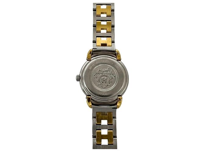 Hermès Hermes Pullman vergoldete Quartz Armbanduhr - Ansicht 6