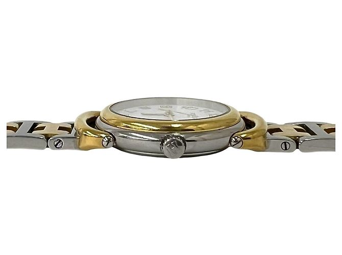 Hermès Hermes Pullman vergoldete Quartz Armbanduhr - Ansicht 7