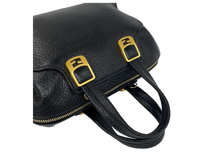 Borsa a tracolla 2-Way Chameleon in pelle Fendi Nero - vista 4