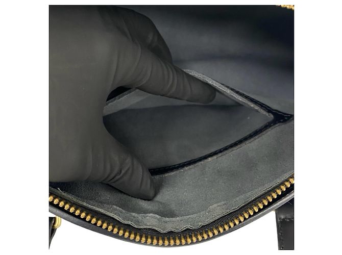 Borsa Louis Vuitton Soufflot Mini Boston Bag Nero - vista 10
