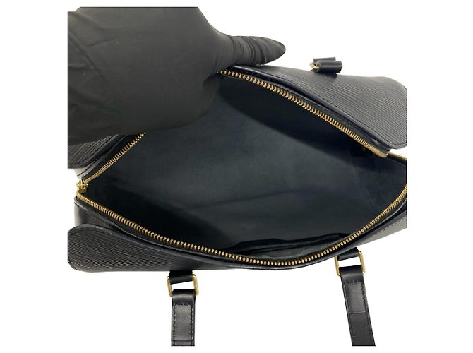 Borsa Louis Vuitton Soufflot Mini Boston Bag Nero - vista 9