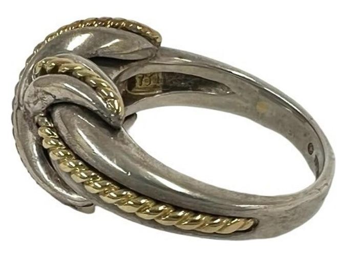 Tiffany & Co Tiffany Vintage Signature Cross Ring Silber Golden - Ansicht 4