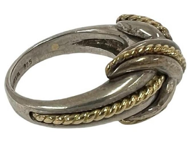 Tiffany & Co Tiffany Vintage Signature Cross Ring Silber Golden - Ansicht 5