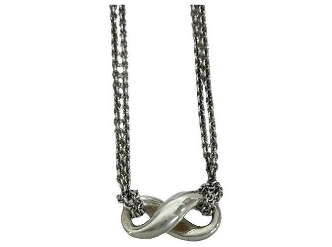 Tiffany & Co Collana Tiffany Vintage Infinity Argento - vista 4