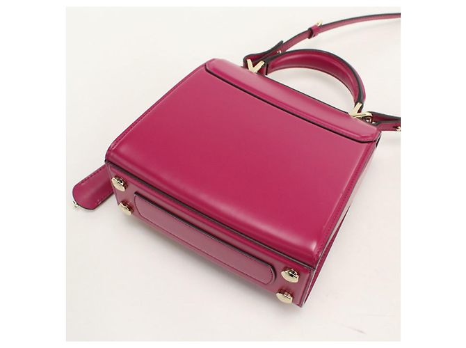 Borsa in pelle rosa Salvatore Ferragamo - vista 2