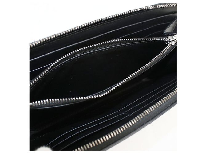 Cassette Bottega Veneta Black Leather Long Wallet - view 4