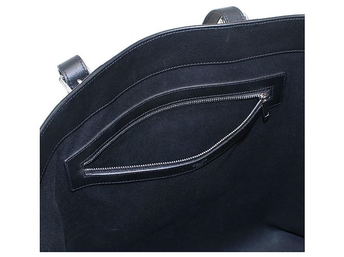 Céline Borsa Tote Celine in pelle di vitello nera Nero - vista 4