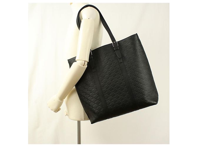 Céline Borsa Tote Celine in pelle di vitello nera Nero - vista 8