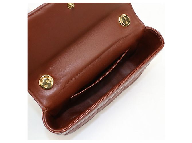 Céline Borsa a tracolla Celine in pelle marrone - vista 3