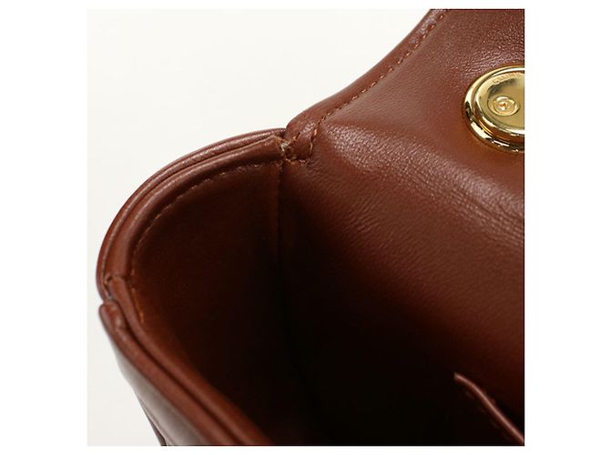 Céline Borsa a tracolla Celine in pelle marrone - vista 5