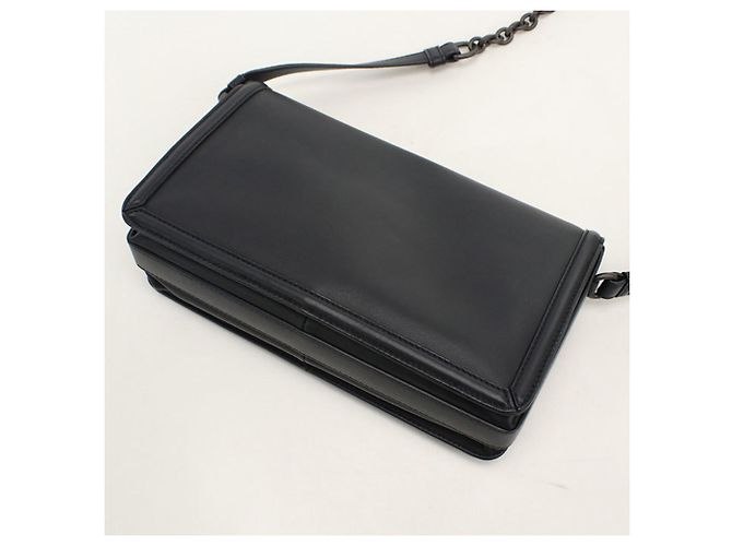 Borsa a tracolla Bottega Veneta in pelle nera Nero - vista 2