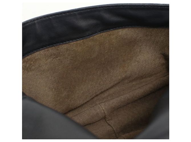Borsa a tracolla Bottega Veneta in pelle nera Nero - vista 4