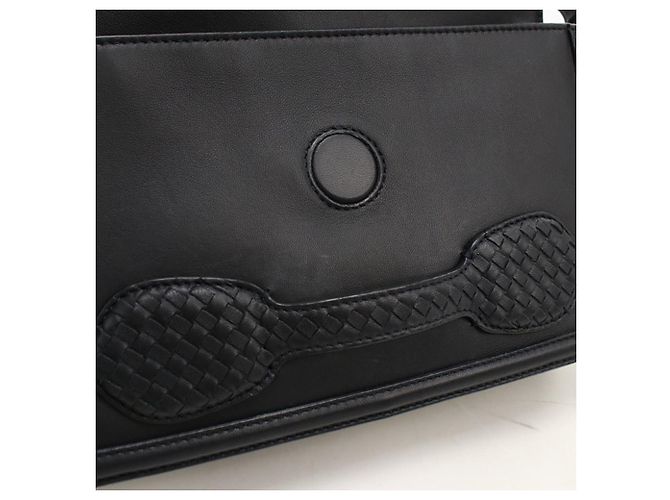 Borsa a tracolla Bottega Veneta in pelle nera Nero - vista 6