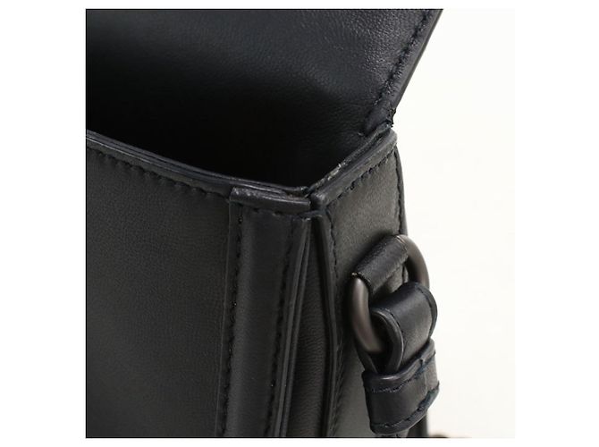 Borsa a tracolla Bottega Veneta in pelle nera Nero - vista 8