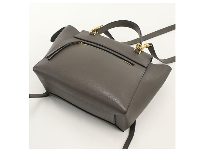 Céline Borsa Celine Grigia 18195 Micro Belt Bag Marrone - vista 2