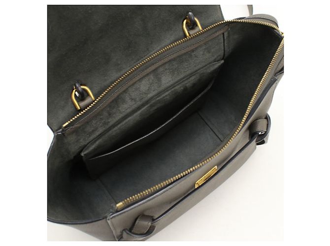 Céline Borsa Celine Grigia 18195 Micro Belt Bag Marrone - vista 3
