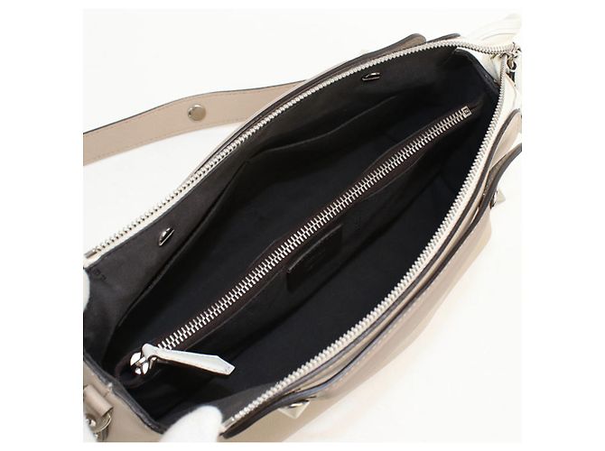 Borsa Fendi 8BL124 in pelle beige - vista 3
