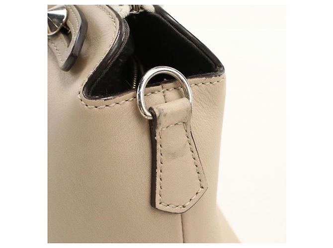 Borsa Fendi 8BL124 in pelle beige - vista 5