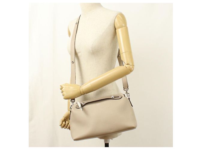 Borsa Fendi 8BL124 in pelle beige - vista 9