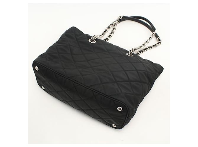 Prada gesteppte Nylon-Tote-Bag Schwarz - Ansicht 2