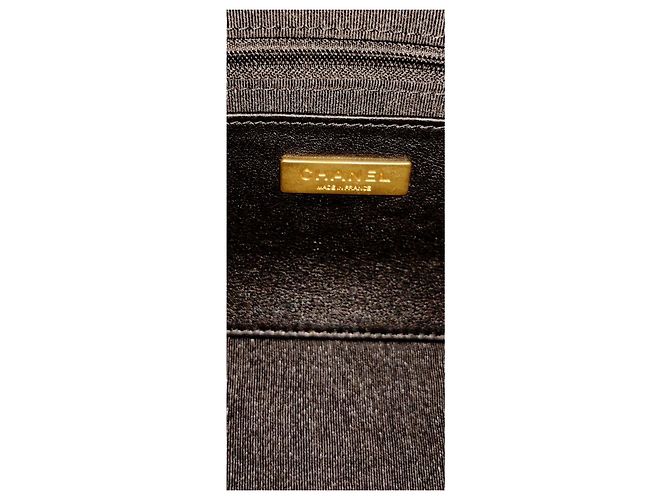 Chanel Borsa Bowling in pelle verniciata nera matelassé Nero - vista 5
