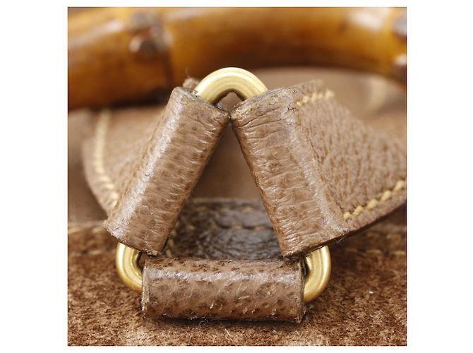 Gucci Bamboo Mini-Rucksack Braun - Ansicht 14