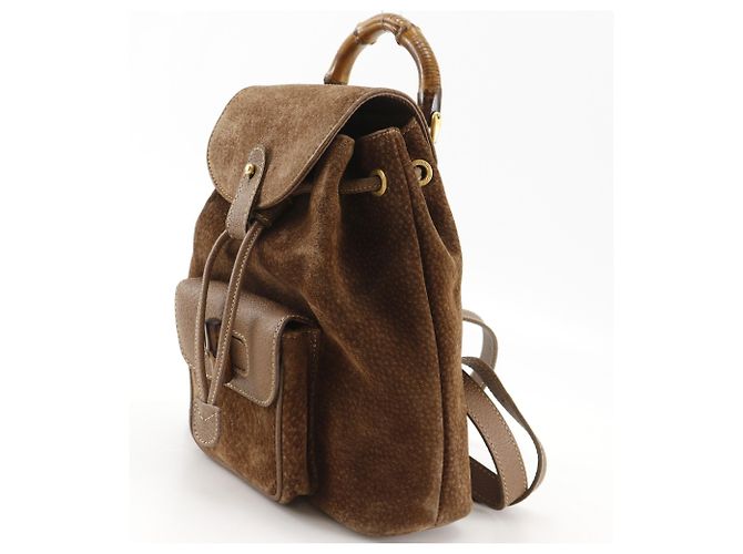 Gucci Bamboo Mini-Rucksack Braun - Ansicht 2
