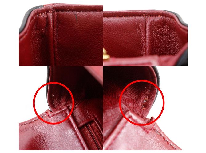 Chanel Matelassé Bicolor Schultertasche Schwarz Rot - Ansicht 10