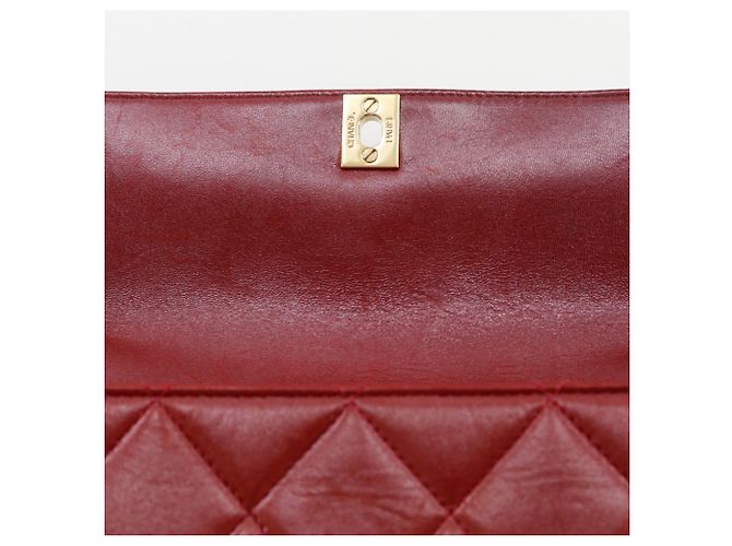 Chanel Matelassé Bicolor Schultertasche Schwarz Rot - Ansicht 11