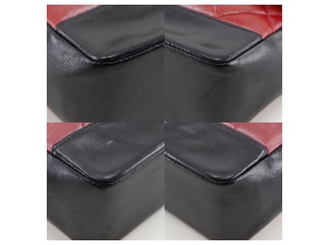 Chanel Matelassé Bicolor Schultertasche Schwarz Rot - Ansicht 4