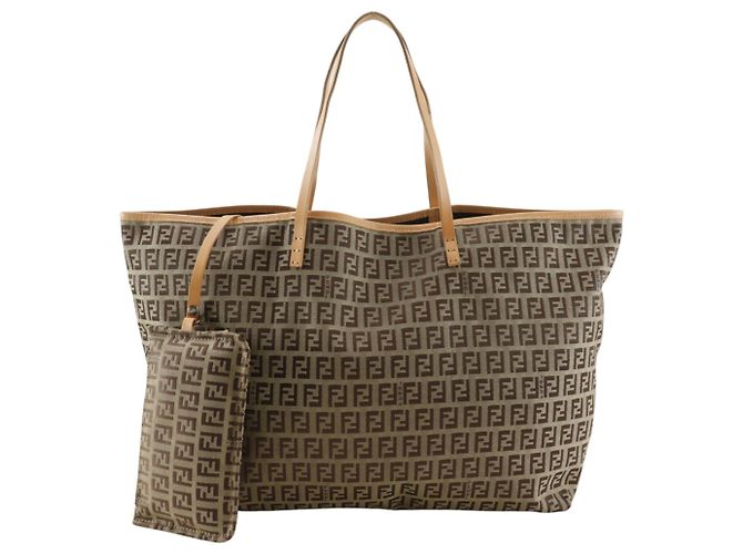 Fendi Zucchino Tote Bag Braun - Ansicht 16