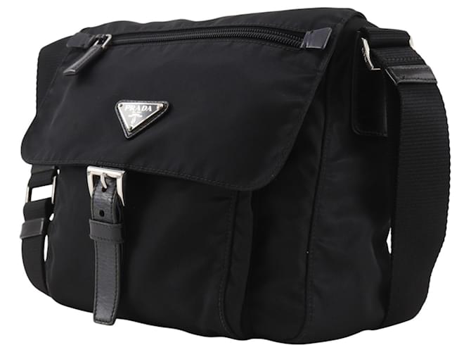 Borsa a tracolla Prada in nylon Nero - vista 2