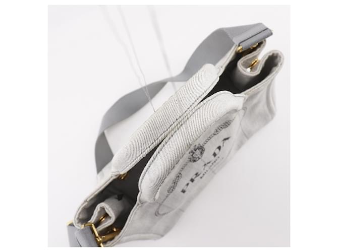 Borsa Mini Tote Prada Canapa Marrone - vista 5