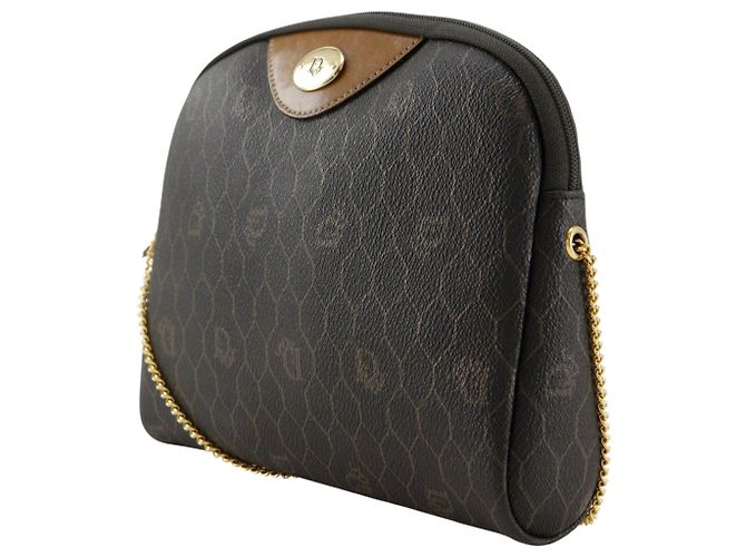 Borsa a tracolla con catena e motivo a nido d'ape Christian Dior Nero - vista 2