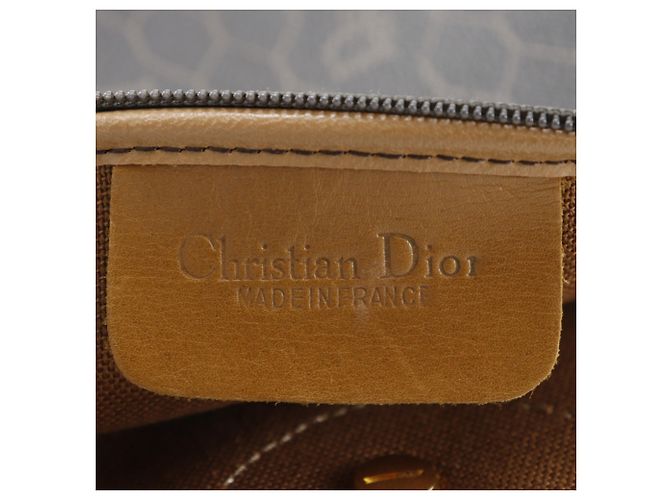 Borsa a tracolla con catena e motivo a nido d'ape Christian Dior Nero - vista 8