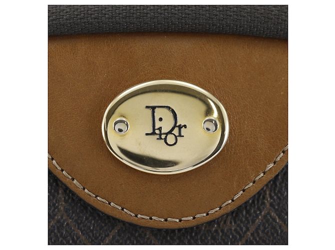 Borsa a tracolla con catena e motivo a nido d'ape Christian Dior Nero - vista 9