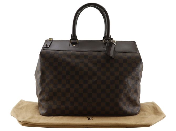 Borsa Tote/Borsa Boston Louis Vuitton Greenwich PM Marrone - vista 17