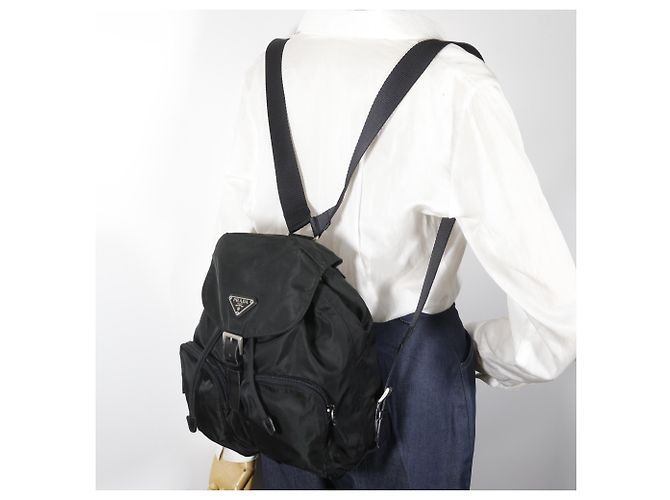 Zaino Prada in nylon nero - vista 18