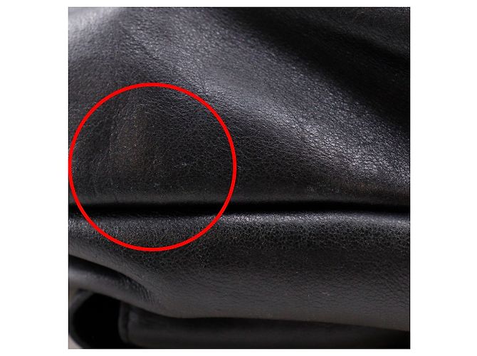 Gucci Bamboo Rucksack aus schwarzem Leder - Ansicht 12