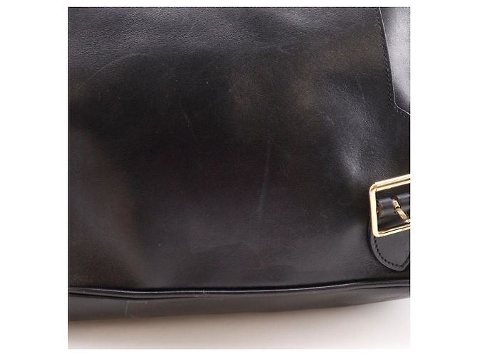 Gucci Bamboo Rucksack aus schwarzem Leder - Ansicht 9