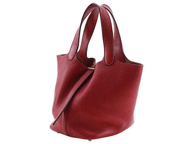 Hermès Borsa Hermes Picotin Lock 18 PM Rosso - vista 2
