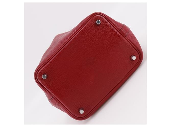Hermès Borsa Hermes Picotin Lock 18 PM Rosso - vista 7