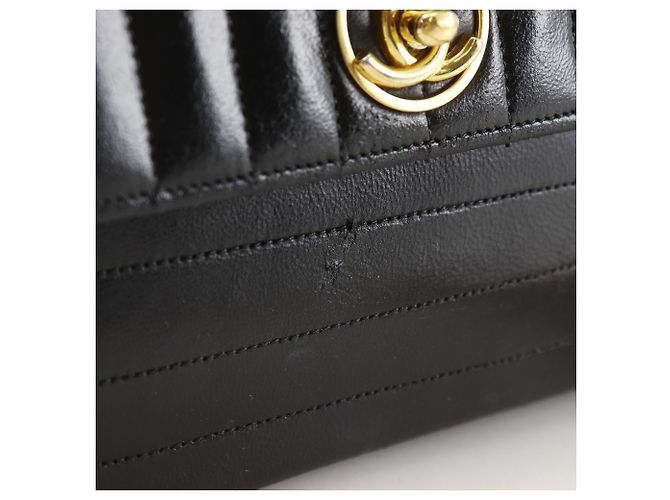 Borsa a tracolla con catena Chanel Mademoiselle Nero - vista 12