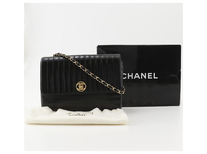 Borsa a tracolla con catena Chanel Mademoiselle Nero - vista 19