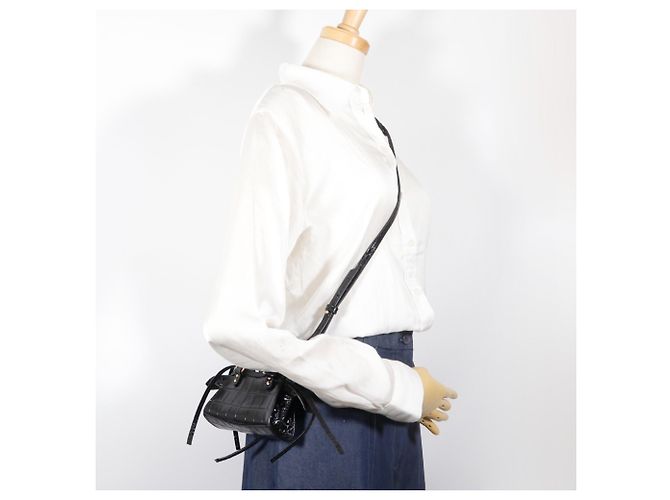Balenciaga Neo Classic Nano Shoulder Bag/Pochette Nero - vista 14