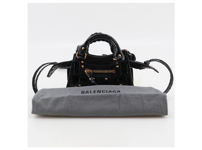 Balenciaga Neo Classic Nano Shoulder Bag/Pochette Nero - vista 15