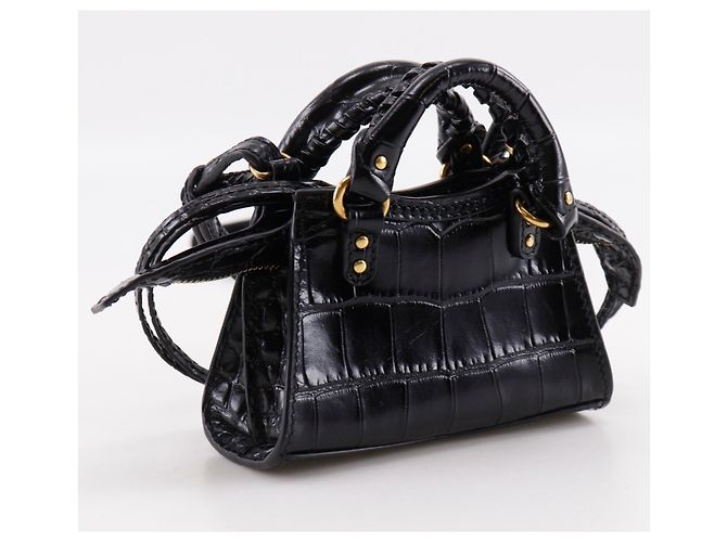Balenciaga Neo Classic Nano Shoulder Bag/Pochette Nero - vista 3